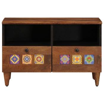 Couchtisch Braun 80 x 54 x 40 cm Massivholz Mango