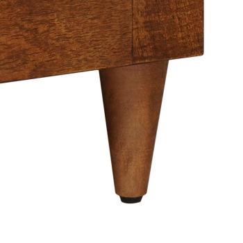 TV-Schränk mit Tür Walnuss 105 x 33,5 x 46 cm Massivholz Mango