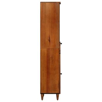 Badezimmerschrank mit Schubladen Walnuss 38 x 33,5 x 160 cm