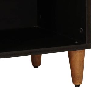 Sideboard mit Tür Walnuss 80 x 33,5 x 75 cm Massivholz Mango
