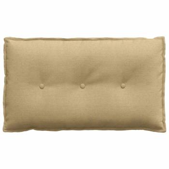 Rückenkissen Grau-Grün 80 x 50 cm Cordstoff