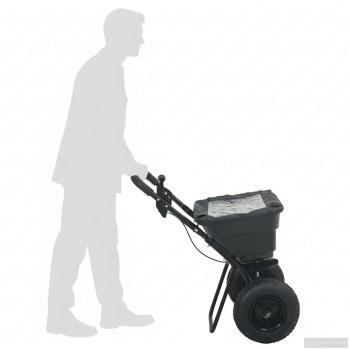 Streuer Schwarz 80,5 x 53 x 78,5 cm PVC und Stahl