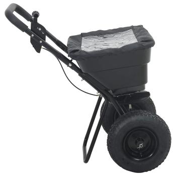 Streuer Schwarz 80,5 x 53 x 78,5 cm PVC und Stahl