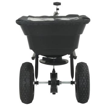 Streuer Schwarz 106 x 53 x 75 cm PVC und Stahl