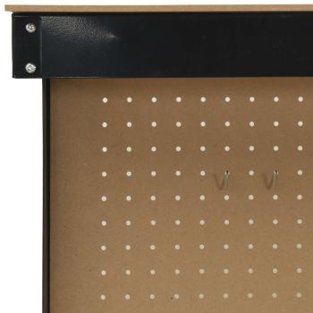 Werkbänke mit Regal Schwarz 81 x 41 x 145 cm Holzwerkstoff