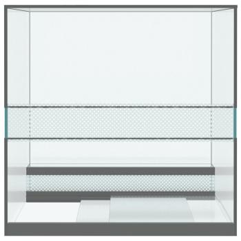 Reptilien- und Amphibienhabitate Weiß 30 x 30 x 30 cm Glas