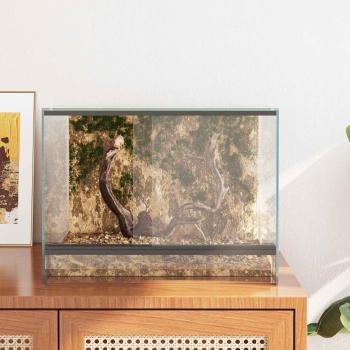 Reptilien- und Amphibienhabitate Weiß 40 x 30 x 30 cm Glas