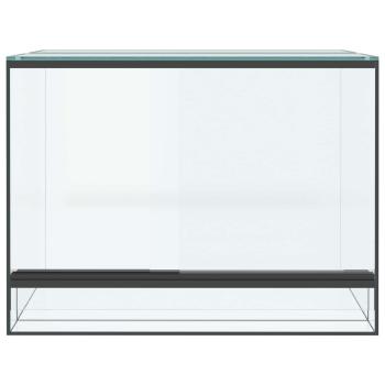 Reptilien- und Amphibienhabitate Weiß 40 x 30 x 30 cm Glas