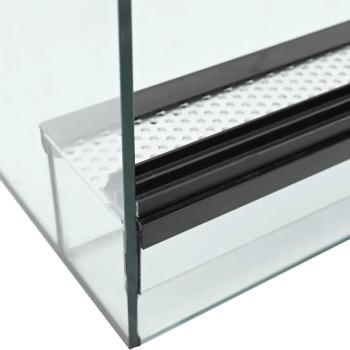 Reptilien- und Amphibienhabitate Weiß 40 x 30 x 30 cm Glas