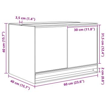 Reptilien- und Amphibienhabitate Weiß 60 x 40 x 40 cm Glas