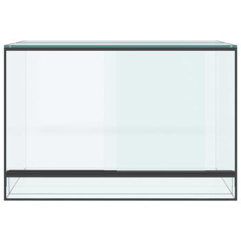 Reptilien- und Amphibienhabitate Weiß 60 x 40 x 40 cm Glas