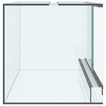 Reptilien- und Amphibienhabitate Weiß 60 x 40 x 40 cm Glas