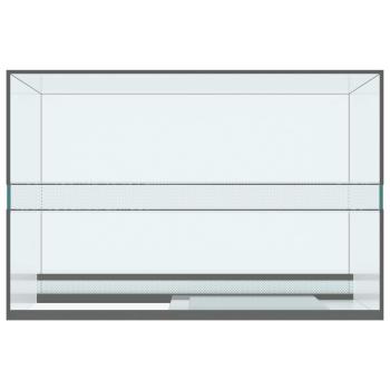 Reptilien- und Amphibienhabitate Weiß 60 x 40 x 40 cm Glas