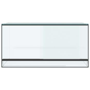 Reptilien- und Amphibienhabitate Weiß 80 x 40 x 40 cm Glas