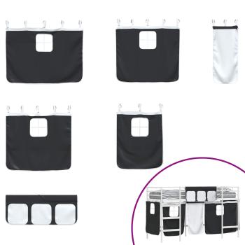 Weiß und Schwarz 90 x 190 cm