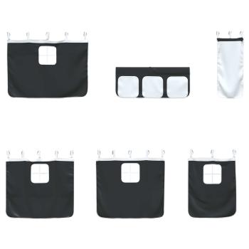 Weiß und Schwarz 107 x 201 cm