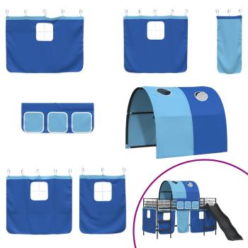 ARDEBO.de - Schwarz und Blau 90 x 201 cm