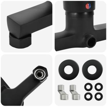 Duschmischer Schwarz G 1 / 2 Zoll Messing