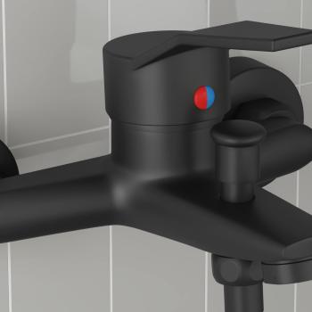 Duschmischer Schwarz G 1 / 2 Zoll