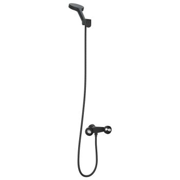 Duschkopf Set Schwarz G 1 / 2 Zoll