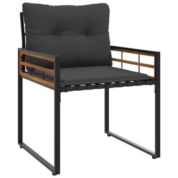 Gartenmöbel Set mit Kissen 4 pcs Blassgrau