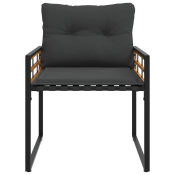 Gartenmöbel Set mit Kissen 4 pcs Blassgrau