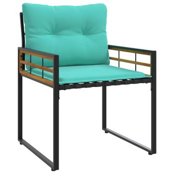 Gartenmöbel Set mit Kissen 4 pcs Türkis