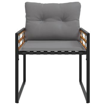 Gartenmöbel Set mit Kissen 3 pcs Hellgrau