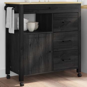 ARDEBO.de - Küchentrolley Uni Schwarz