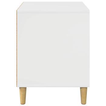 Katzenhaus Glänzend Weiß 42,5 x 40 x 52,5 cm Holzwerkstoff