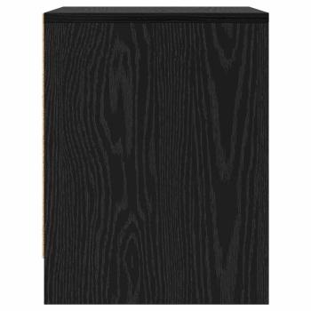 Nachttisch Schwarz Eichen-Optik 45 x 34 x 44,5 cm Holzwerkstoff