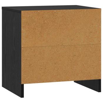 Nachttisch Schwarz Eichen-Optik 45 x 34 x 44,5 cm Holzwerkstoff