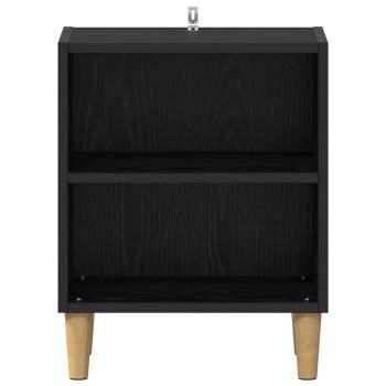 Bettschrank 2 pcs Schwarz Eichen-Optik 40 x 30 x 50 cm