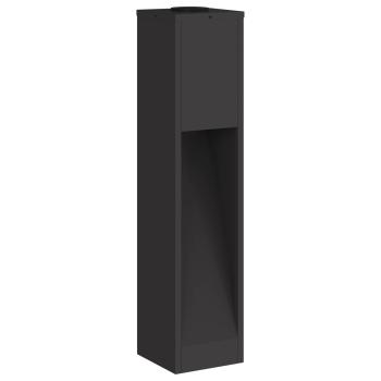 Solar LED Wegeleuchte 2 pcs Schwarz Kalt gewalzter Stahl