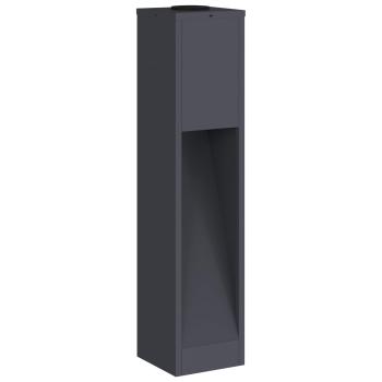 Solar LED Wegeleuchte 2 pcs Anthrazit Kalt gewalzter Stahl