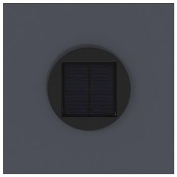 Solar LED Wegeleuchte 2 pcs Anthrazit Kalt gewalzter Stahl