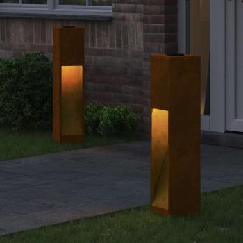 Solar LED Wegeleuchte 2 pcs Galvanisiert Galvanisiert