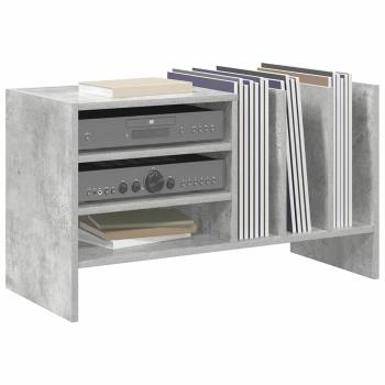 Schallplattenschrank Beton Grau 78,5 x 35 x 45 cm Holzwerkstoff
