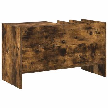 ARDEBO.de - Schallplattenschrank Geräucherte Eiche 78,5 x 35 x 45 cm