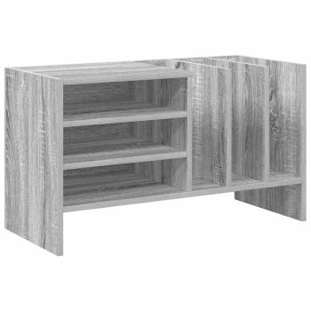 Schallplattenschrank mit Regal Graues Sonoma 78,5 x 35 x 45 cm