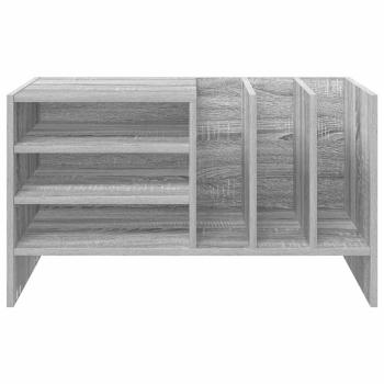 Schallplattenschrank mit Regal Graues Sonoma 78,5 x 35 x 45 cm
