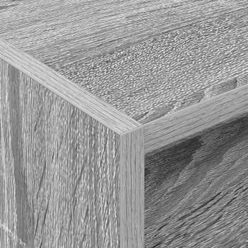 Schallplattenschrank mit Regal Graues Sonoma 78,5 x 35 x 45 cm