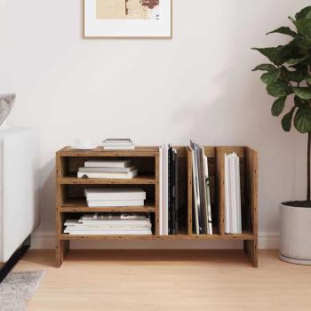 ARDEBO.de - Schallplattenschrank Altholz 78,5 x 35 x 45 cm Holzwerkstoff