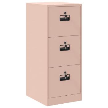 Aktenschrank Rosa 44 x 50 x 106,5 cm Kaltgewalzter Stahl