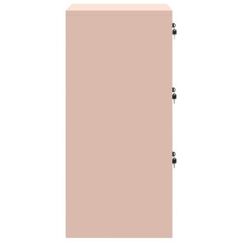 Aktenschrank Rosa 44 x 50 x 106,5 cm Kaltgewalzter Stahl