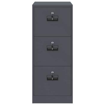Aktenschrank Anthrazit 44 x 50 x 106,5 cm Kaltgewalzter Stahl