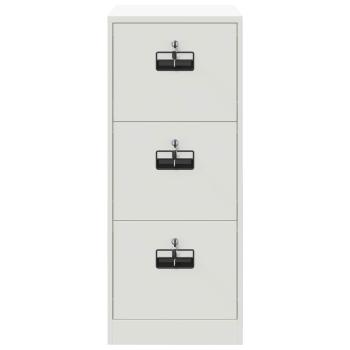 Aktenschrank Weiß 44 x 50 x 106,5 cm Kaltgewalzter Stahl