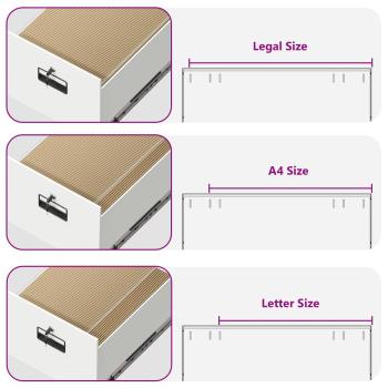 Aktenschrank Weiß 44 x 50 x 106,5 cm Kaltgewalzter Stahl