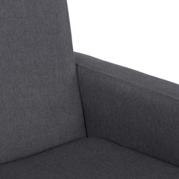 Schaukelstuhl Dunkelgrau Stoff