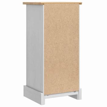 Nachttisch Weiß 35 x 32,5 x 74 cm Massives Kiefernholz